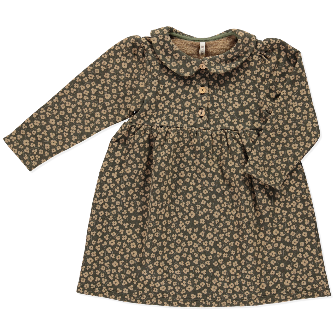 organic baby dress printed flowers | peter jo