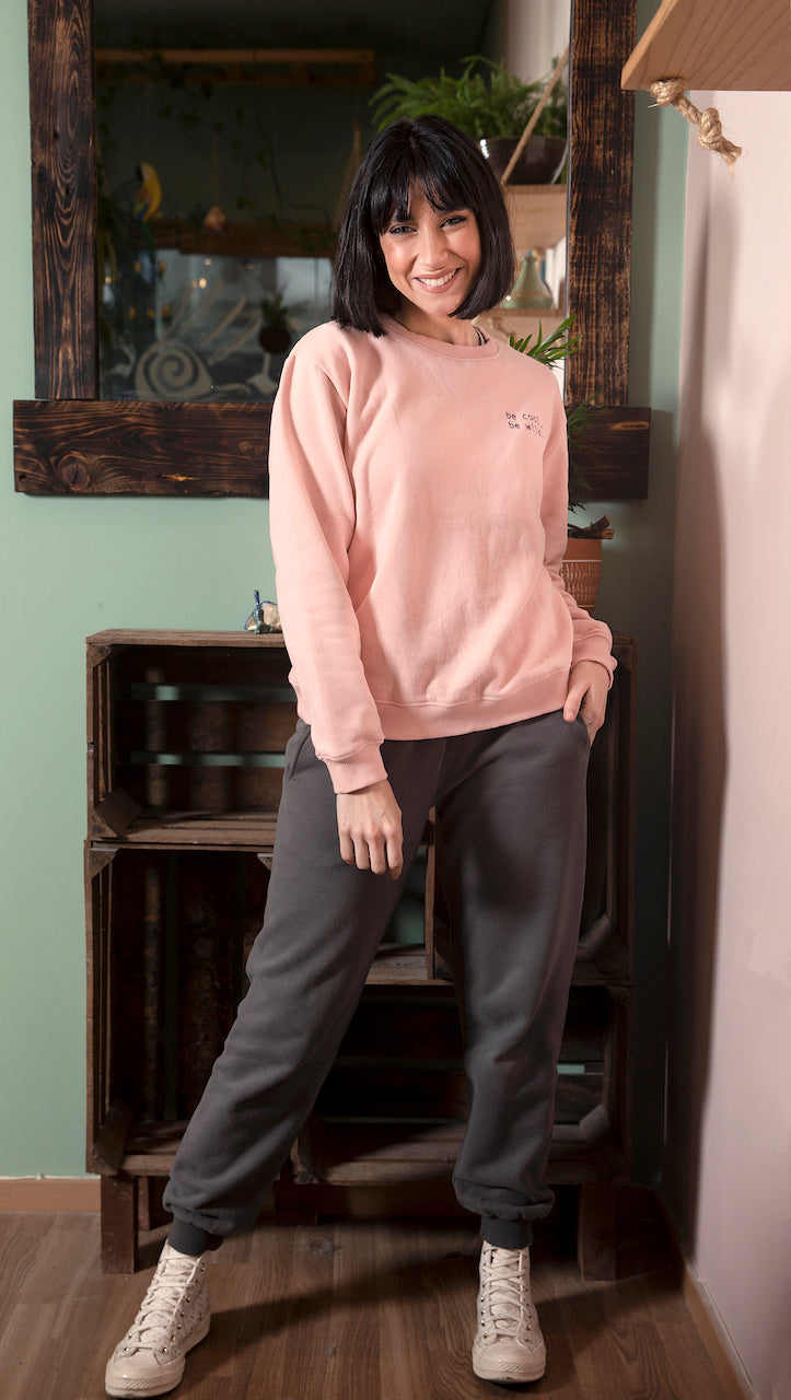 Organic Sweatshirt Bass Pink for Women