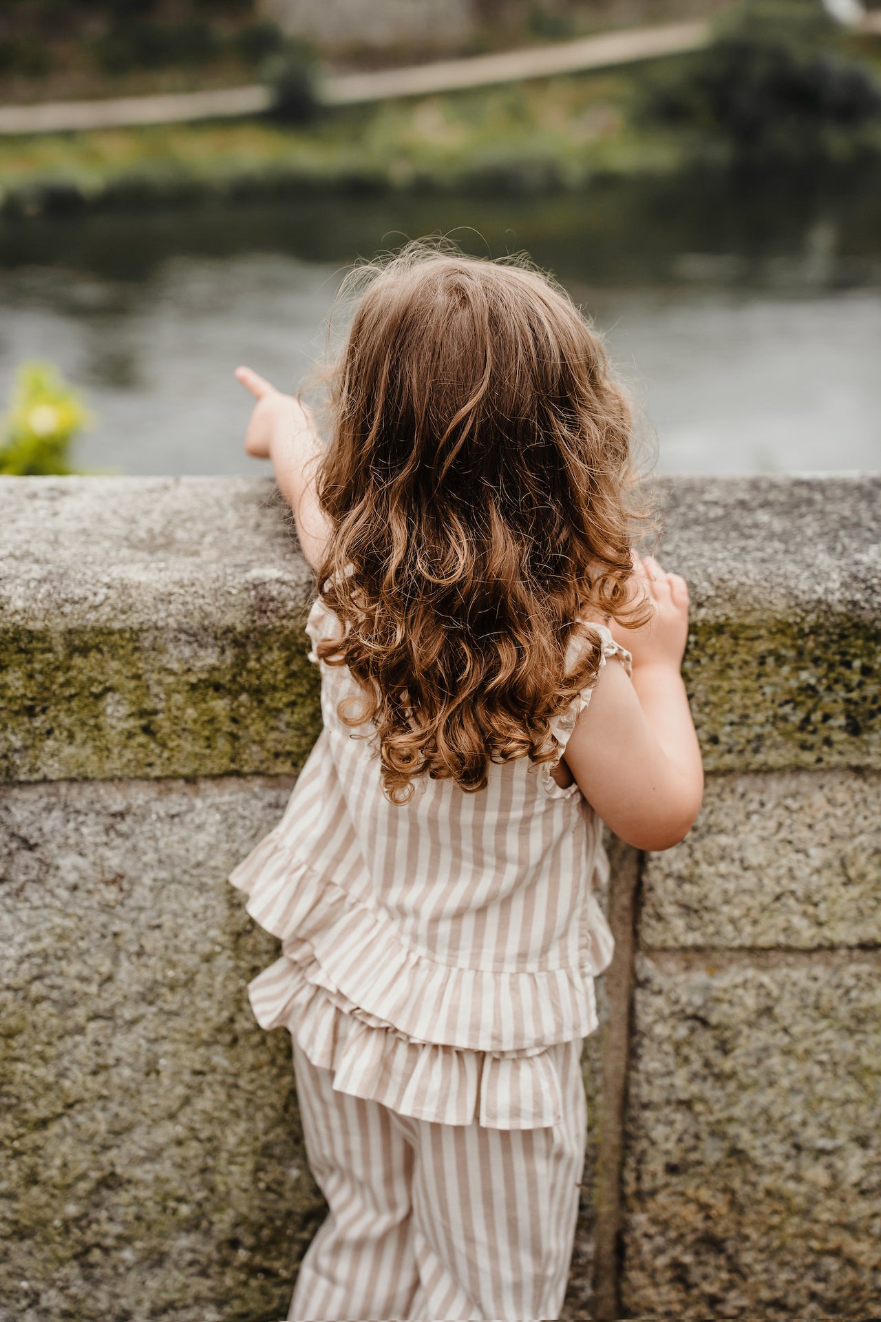 Striped Baby Pants Sandy Cinnamon | Peter Jo Natural