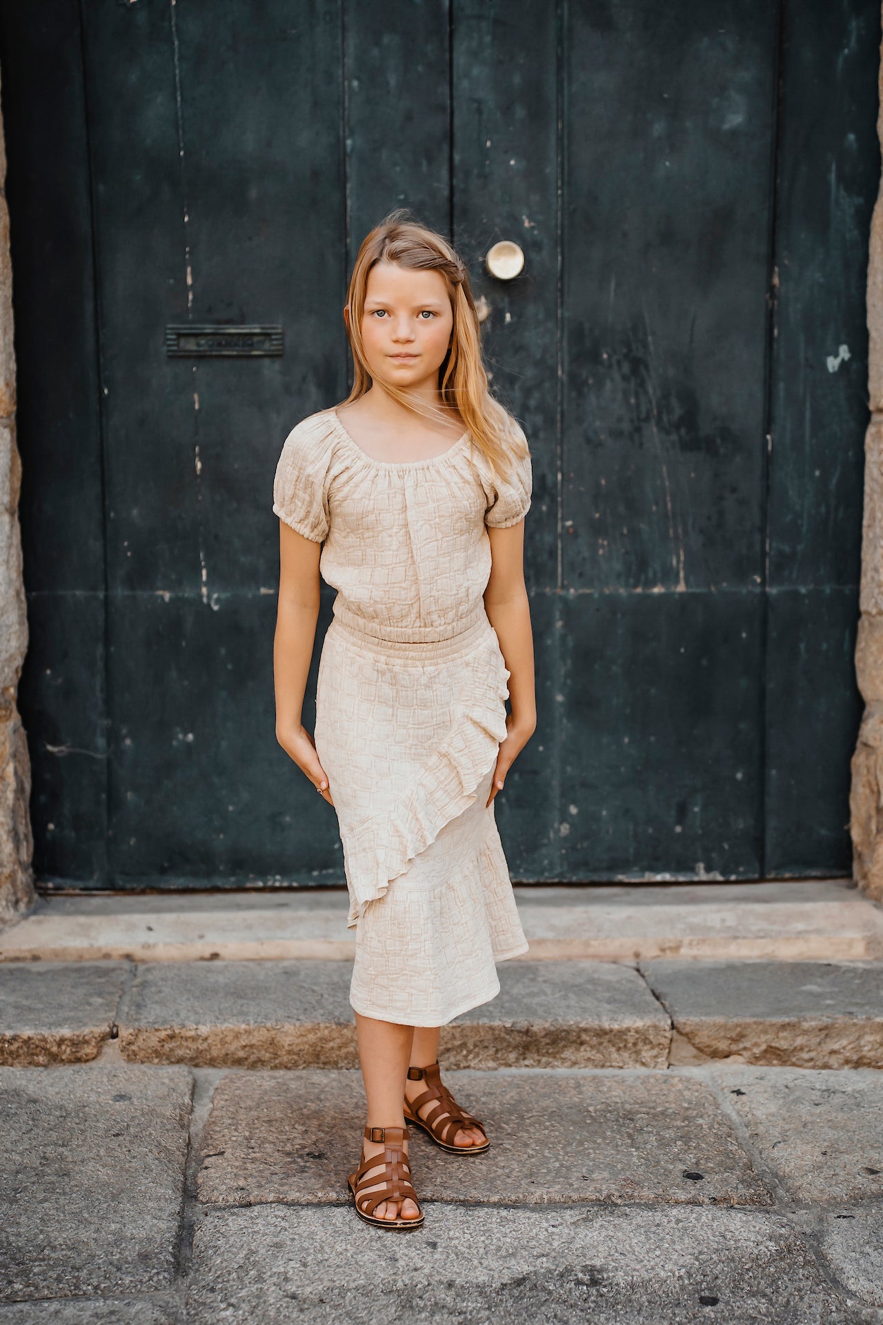 Organic Cotton Skirt Olivia Ginger Stone | Peter Jo