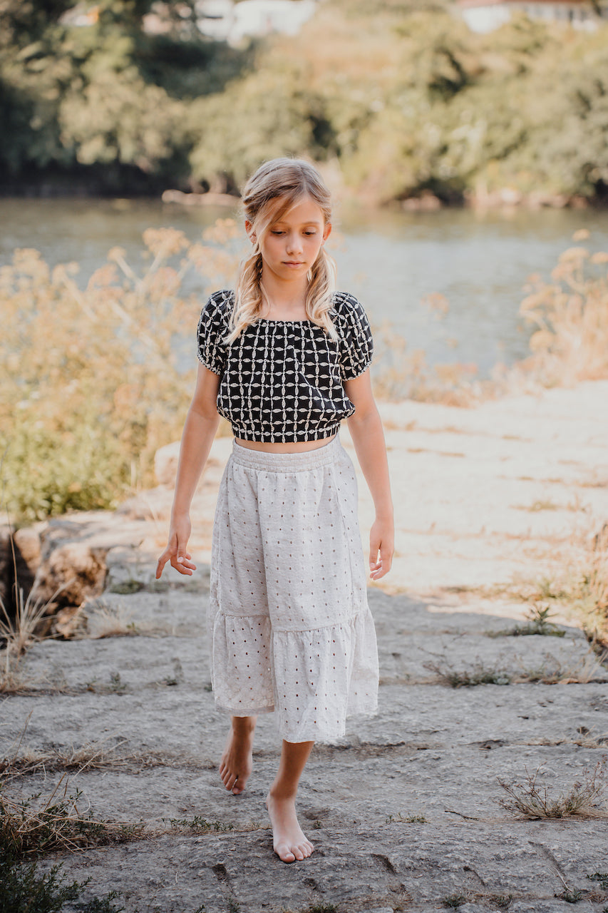 Girls Top Alejandra Tile | Peter Jo Natural Clothing