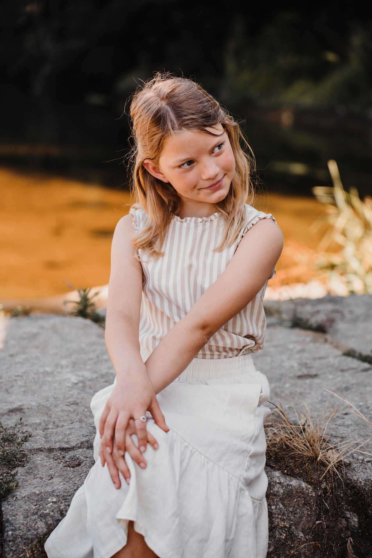 Organic Cotton Shirt Drew Cinnamon Kids | Peter Jo