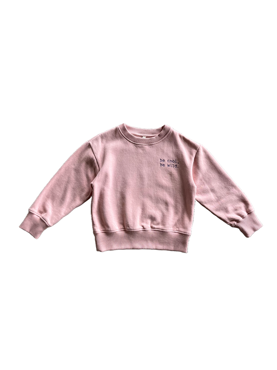 Organic Sweatshirt Bass Pink Kids | Peter Jo