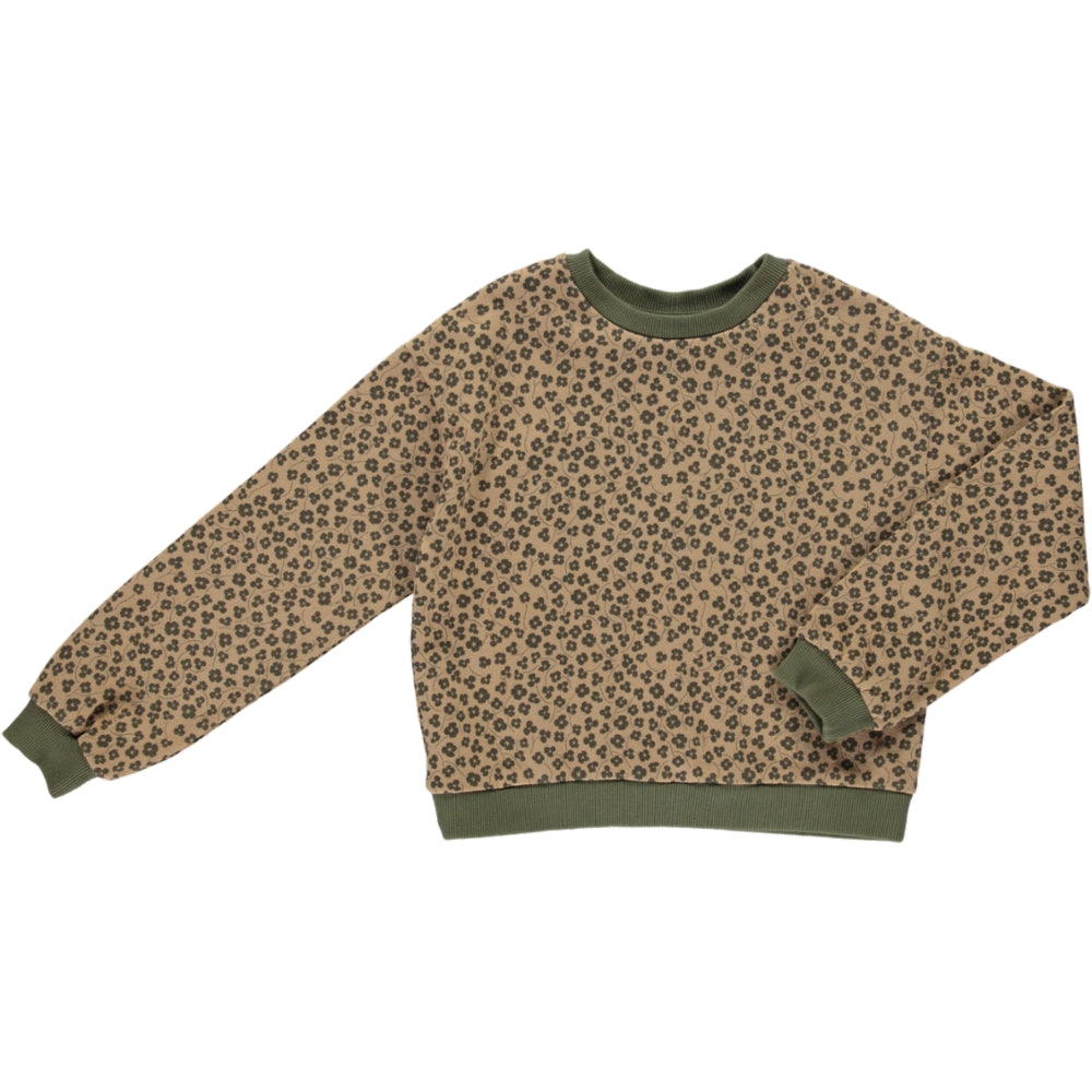 cropped sweatshirt printed virginia | peter jo