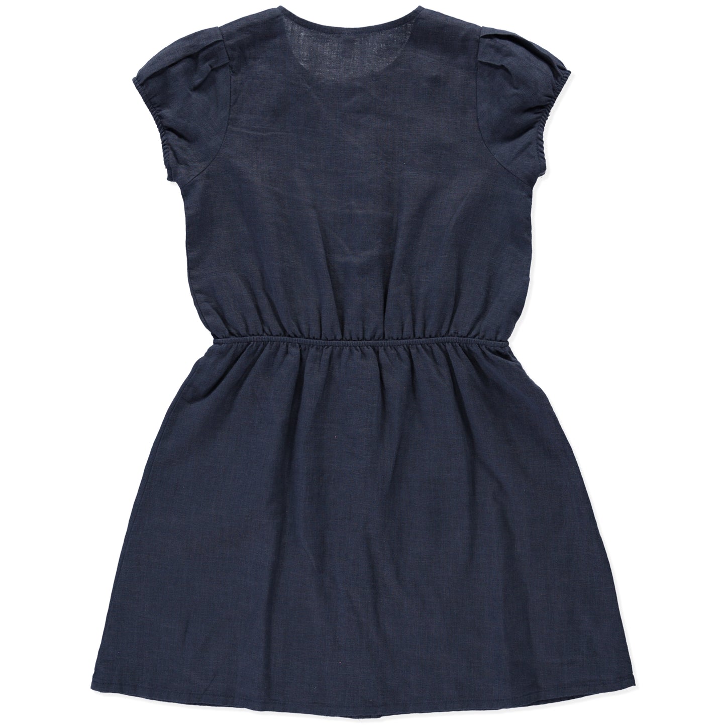blue linen dress