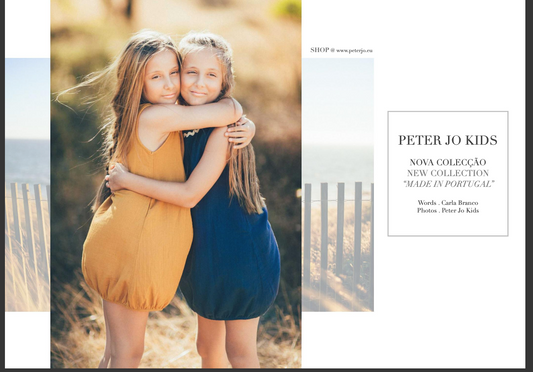 Peter Jo Kids é uma marca portuguesa de moda infantil, socialmente responsável e sustentável