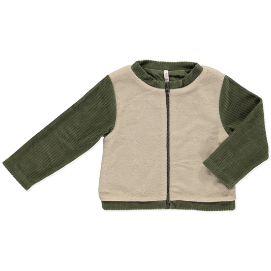 organic baby jacket green unisex | Peter JO