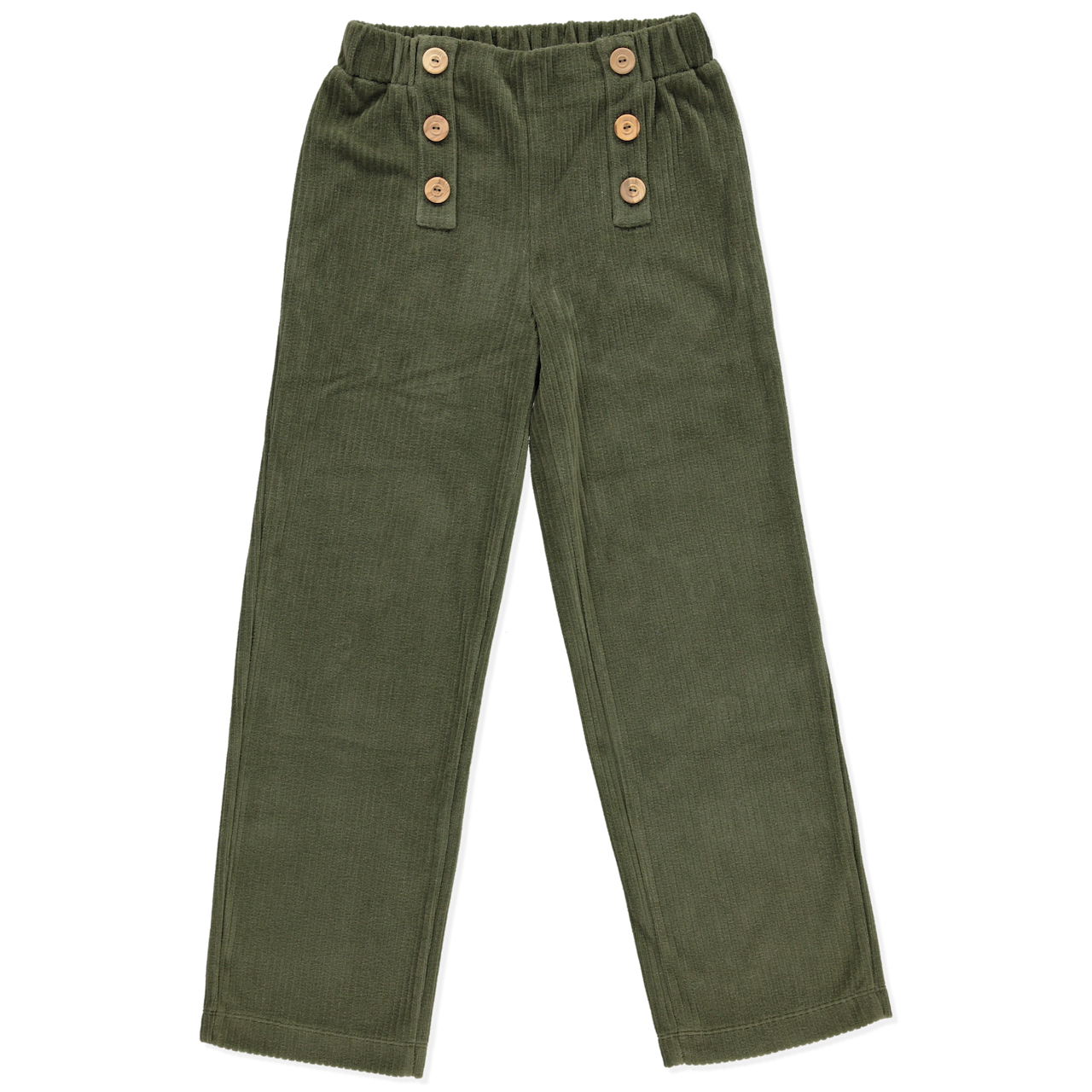 organic velvet corduroy pants green unisex | peter jo