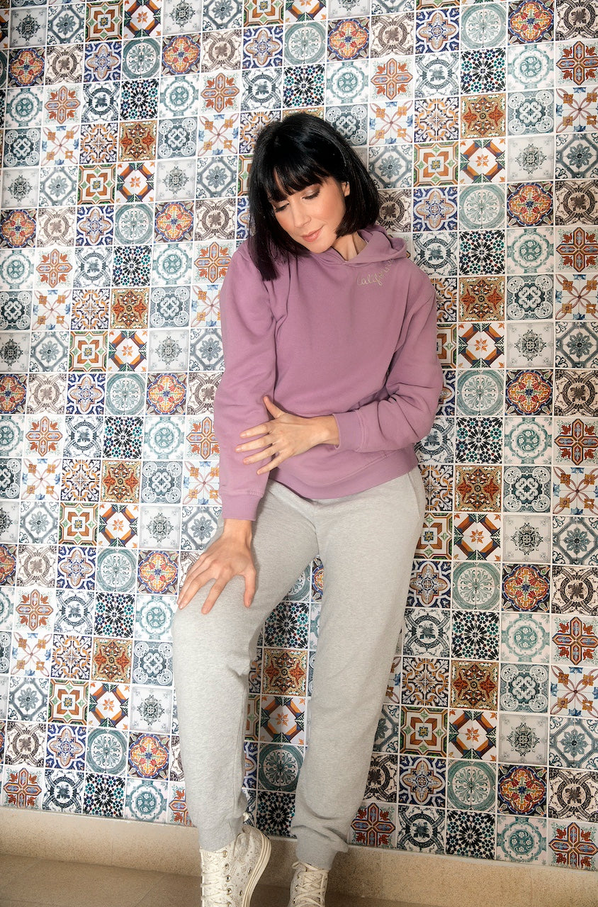 Purple sweatshirt pierce women | peter jo