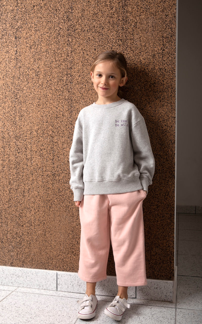 pink organic fleece pants blair | peter jo natural clothing