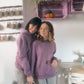 Purple sweatshirt pierce women | peter jo