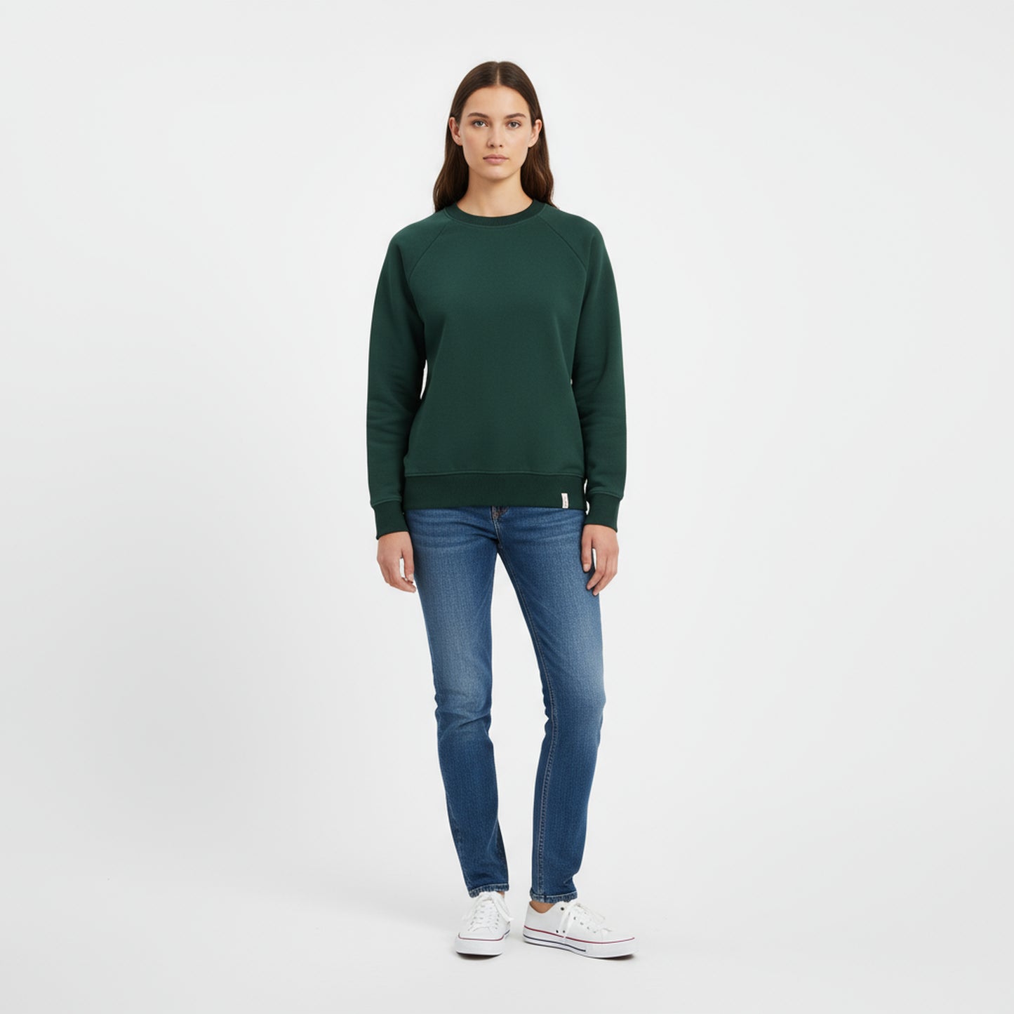 Women’s Organic Sweatshirt – Willow Forest Green