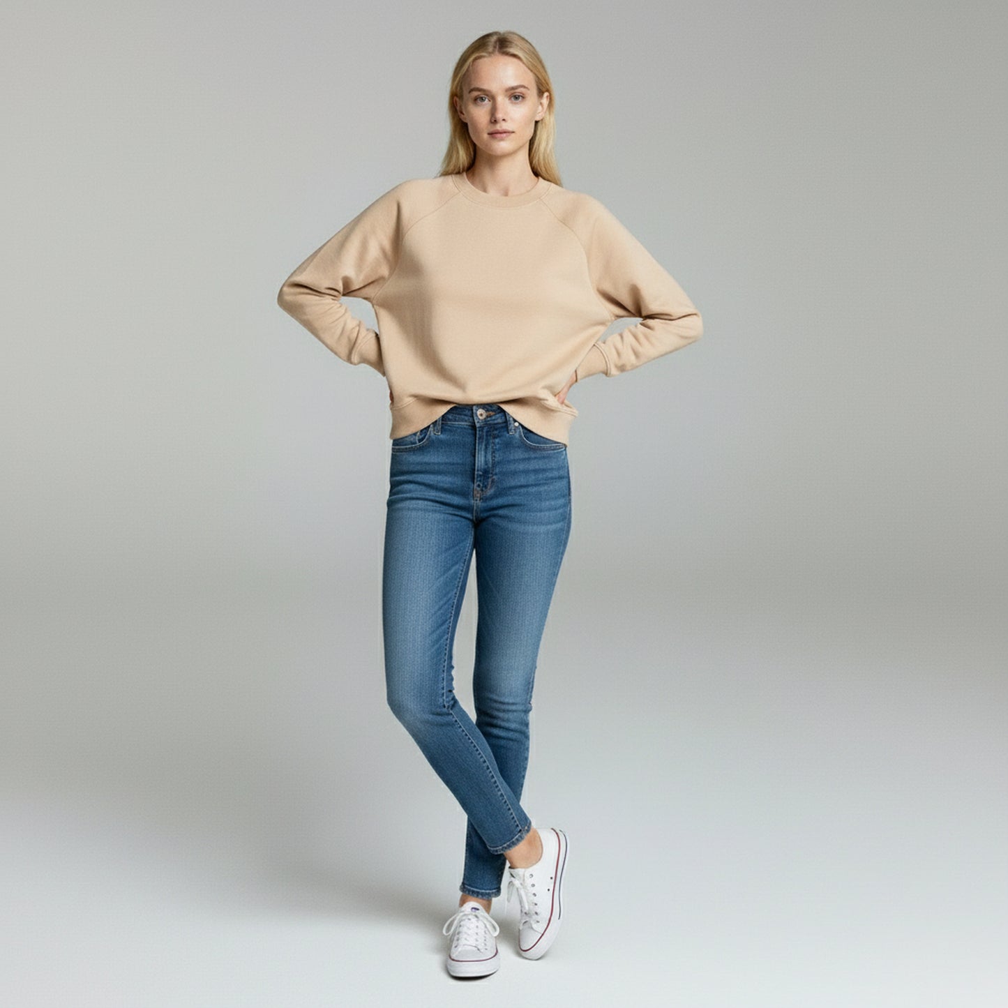 Women’s Organic Sweatshirt – Willow Taupe