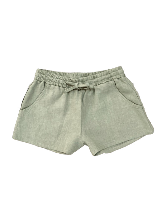 Linen Shorts Magic Olive | Peter Jo Natural Clothing