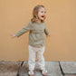 Baby Linen Pants Wave Sienna Cream | Peter Jo