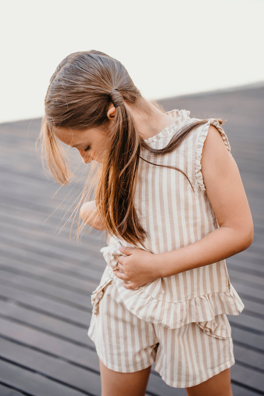 Cotton-linen Shorts Love Cinnamon | Peter Jo 