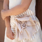 Linen Dress Chloe Sienna Cream Flower | Peter Jo Natural