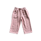 pink organic fleece pants blair | peter jo natural clothing