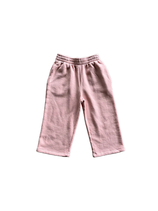 pink organic fleece pants blair | peter jo natural clothing