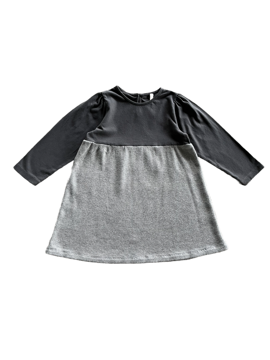 organic baby dress peggy grey | peter jo