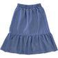 blue linen skirt